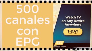 500 canales con guia de programacion EPG sin listas HD iptv latino 4K estable facil de utilizar 2018 screenshot 4
