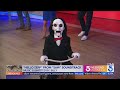 Saw X&#39;s Billy crashes the 8:38 Stretch on KTLA Weekend Morning News