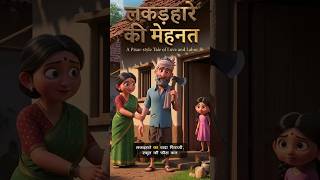 गरीब लकड़हारे का वादा - #shorts #shortvideo #entertainment #cartoon #cartoonzone-p14 #moralstories