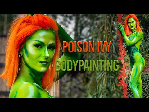 HEFTIGES BODYPAINTING | Meine Poison Ivy TRANSFORMATION