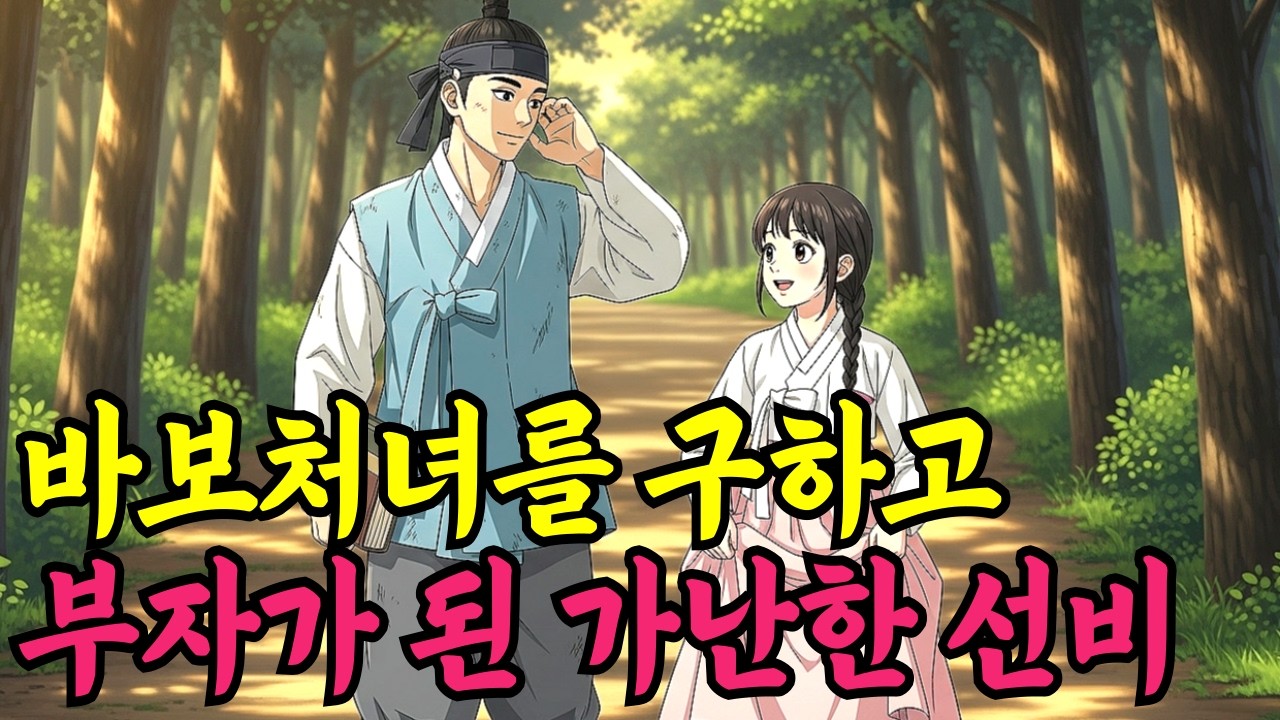 바보처녀를 구해주고 부자가 된 가난한 선비ㅣ야담,민담,옛날이야기,신화,전설