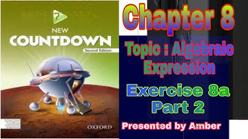 Countdown Mathematics 2nd Edition  || Grade 7th || Part: 2  Chapter  8  || Exercise  8a.