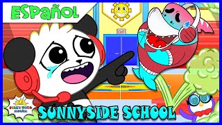 EL PRIMER DÍA DE REGRESO A LA ESCUELA MÁS Apestoso de Combo Panda en Sunnyside School.