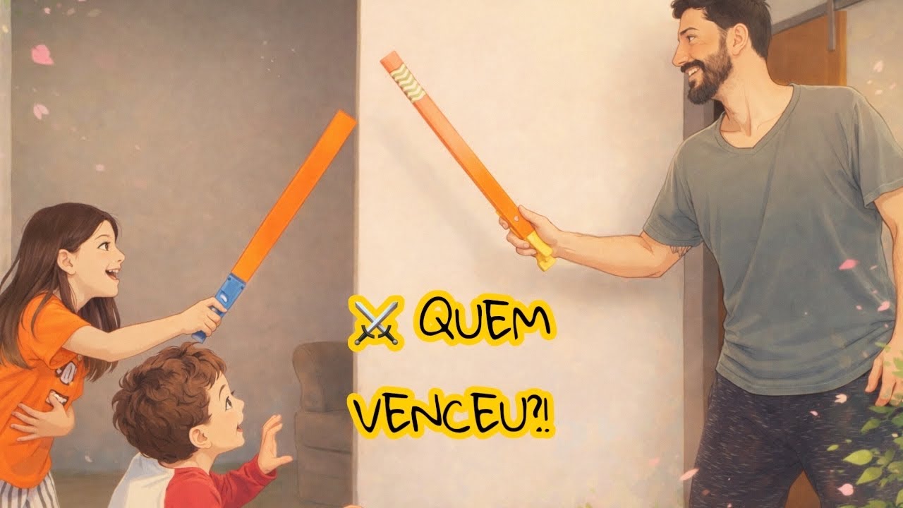 ⚔️ DISPUTA DE ESPADAS EM FAMÍLIA! Quem Venceu? 😱😂