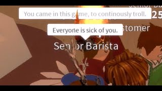 Frappe Senior Barista Causing Drama - ROBLOX Trolling