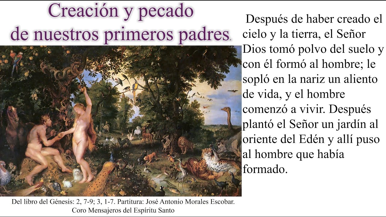 Creación y pecado de nuestros primeros padres YouTube