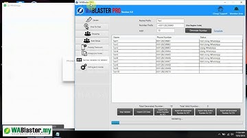WABlaster MY   WhatsApp Phone Number Generator Demo