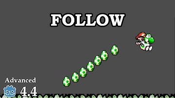 How to create object follow player- Learn Godot 4 2D - no talking