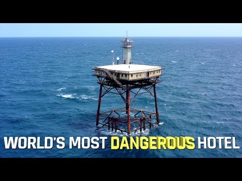 World's most DANGEROUS hotel - FRYING PAN TOWER