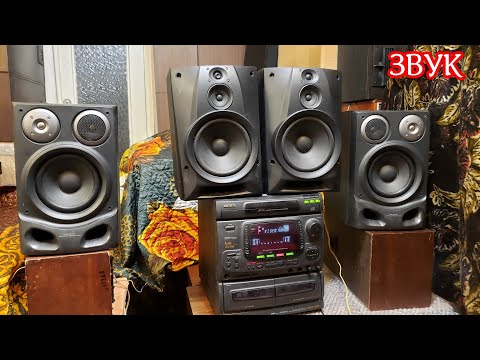 Видео: Sony 991 vs Aiwa 999 ,и сравнение колонок от мц , на внешнем hifi усилке. звук