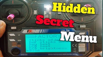 Hidden secret Menu in Flysky Fsi6 transmitter 🤔🤔