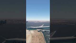 Emergency Landing by Qatar Airways Boeing 747 at Hamad International Airport