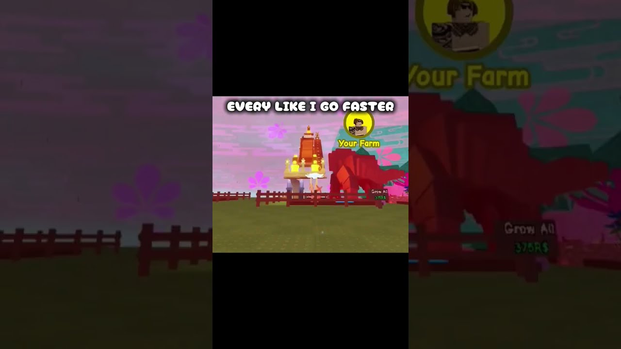 EVERY LIKE I GO FASTER Roblox Growagarden