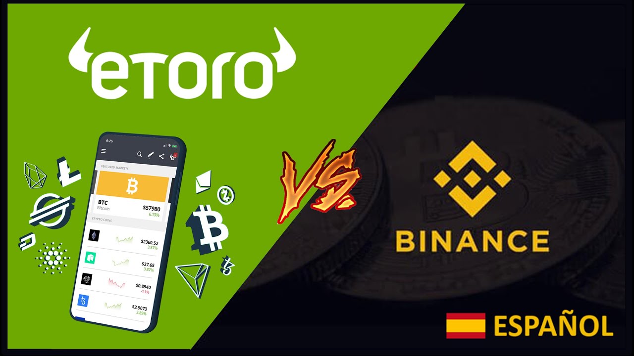 BINANCE vs ETORO 💥 ¿Cuál es el MEJOR EXCHANGE? ¿COMISIONES?