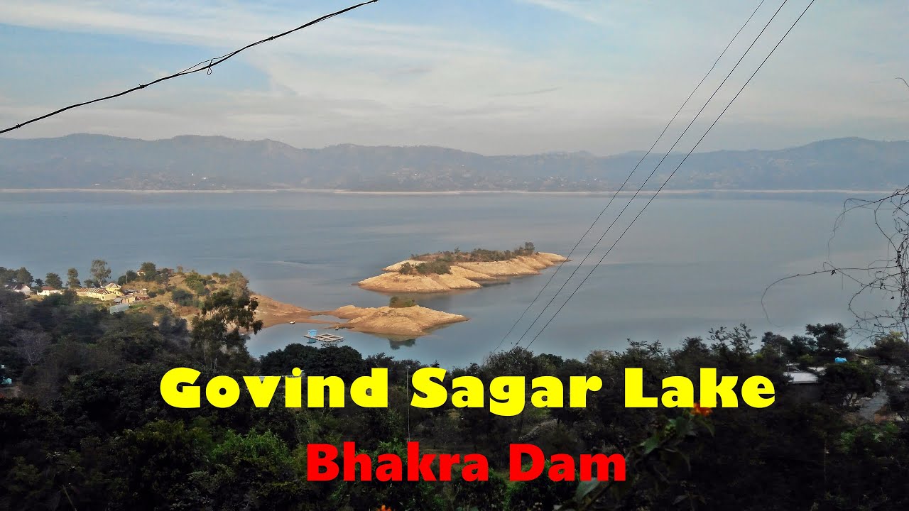Govind Sagar Lake, Bhakra Dam in Bilaspur District, Himachal Pradesh