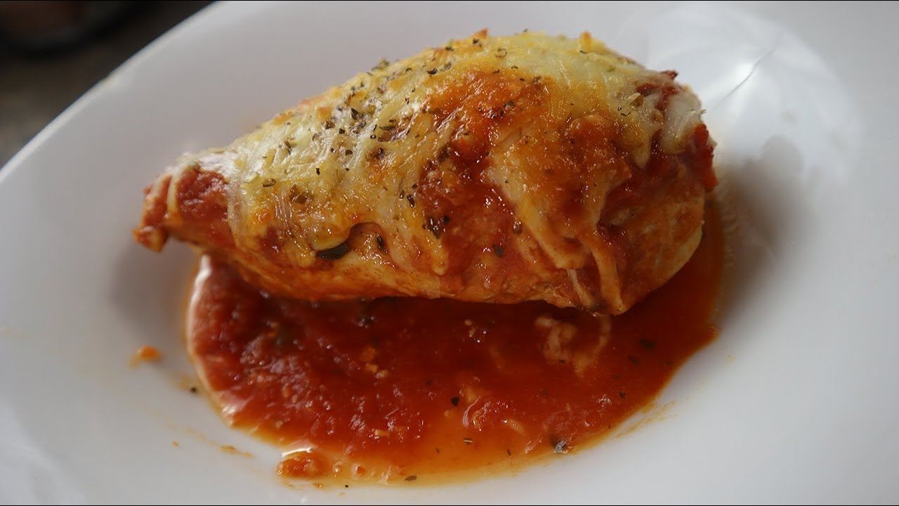 Marinara Baked Chicken Mozzarella - YouTube