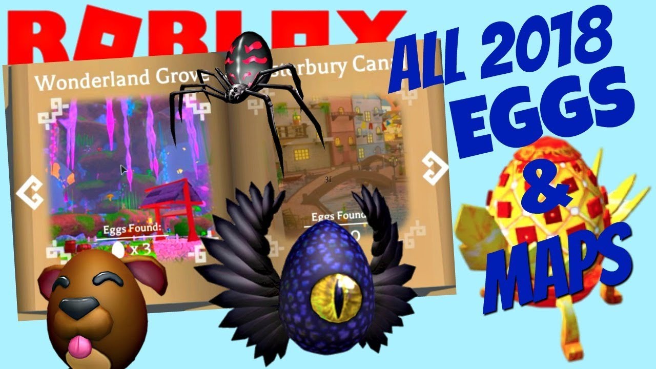 Roblox All 2018 Egg Hunt Eggs YouTube 