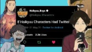 If Haikyuu Boys Had Twitter 1|| Haikyuu tweets