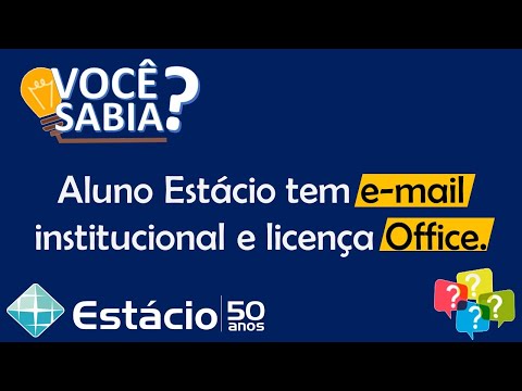 Você sabia? Aluno Estácio tem e-mail institucional e licença Office GRATUITA