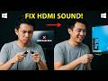PC HDMI Sound Not Working? Fix This!