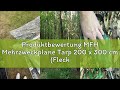 Produktbewertung MFH Mehrzweckplane Tarp 200 x 300 cm (Flecktarn)