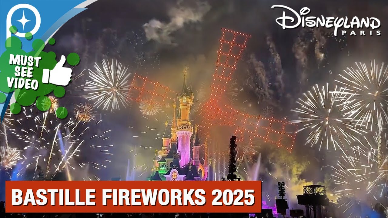 🇫🇷 Bastille Day Fireworks 2025 - Disneyland Paris 14 Juillet Special Event Report
