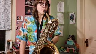 Cant Help Falling In Love On Bari Sax Dedicated To Jimmy Buffett