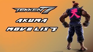 Tekken 7 - Akuma (Gouki) Move List