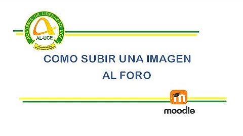 Subir una imagen en un foro en Moodle