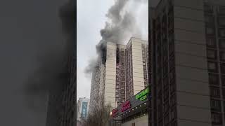 Пожар Москва Алтуфьевское шоссе 82.