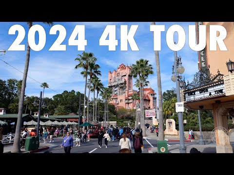 Disney's Hollywood Studios 2024 Complete Tour & Walkthrough in 4K | Walt Disney World January 2024