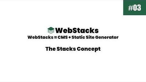 #3 The Stacks Concept - WebStacks CMS