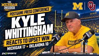 Kyle Whittingham postgame press conference: Talks Michigan's upset win over Oklahoma