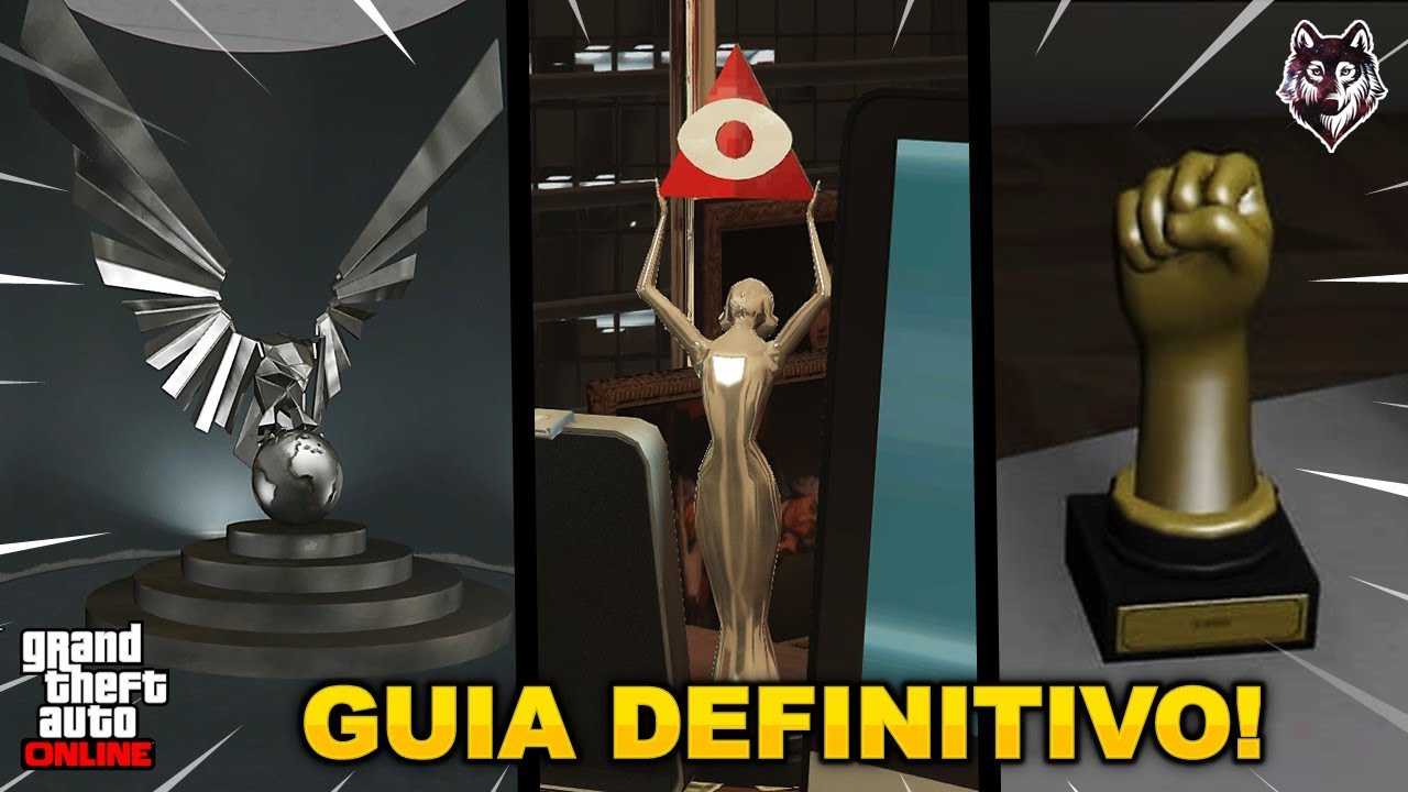 GUIA DEFINITIVO SOBRE AS ESTATUETAS DO GTA ONLINE (goodies / trophies