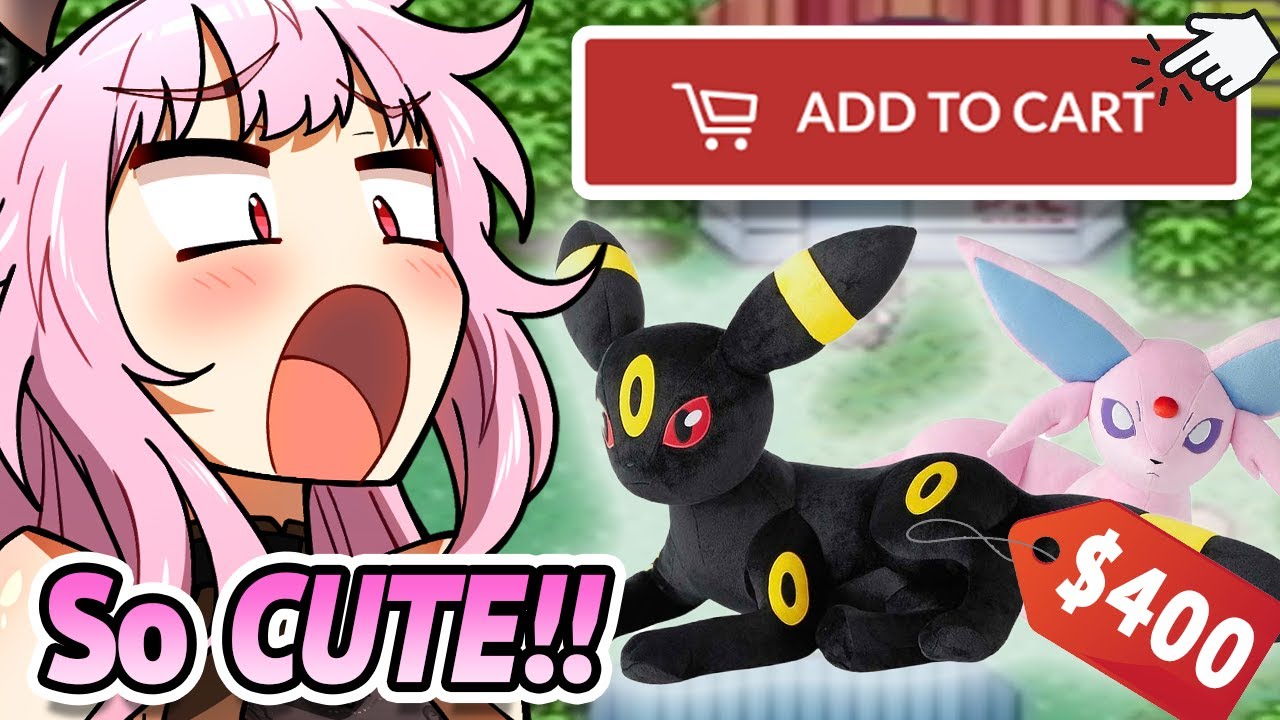 Calli gets told about Life-Sized Pokemon plushies, IMMEDIATELY buys them on stream