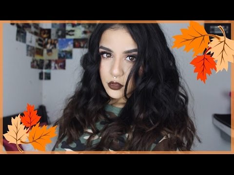 Dark Lips Fall Makeup Tutorial | kayranicolemh - YouTube