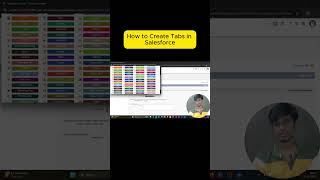 how to Create Tabs in Salesforce.  #salesforce #apexprogramming  #salesforceadministrator