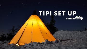 How to Pitch a Tipi | Single Pole | Set Up Instructions | CanvasCamp