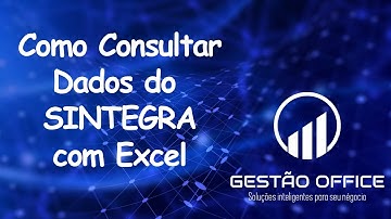 Planilha Excel Consulta SINTEGRA Excel