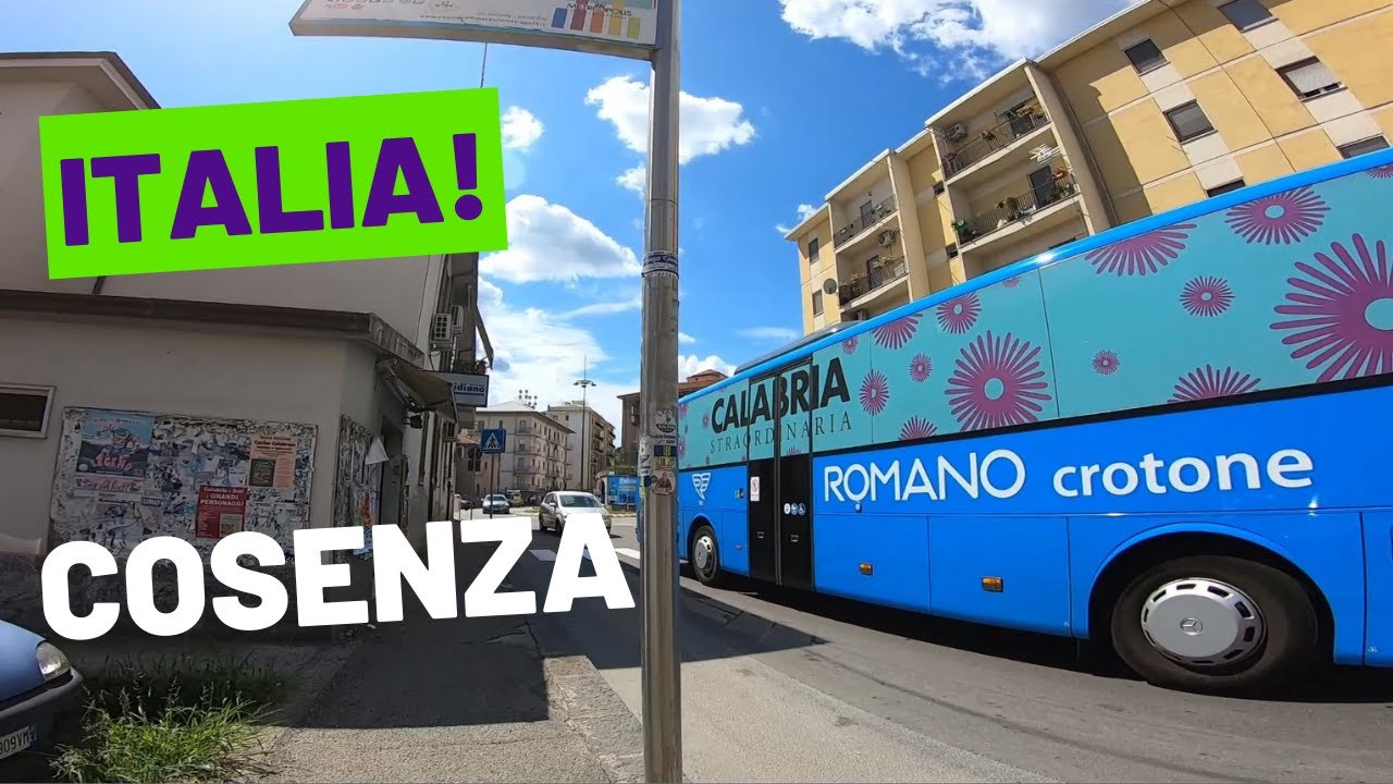 🇮🇹 ITALIA - COSENZA - MOSTRANDO A CIDADE - ANDANDO/ WALKING  #EP01 ✈️