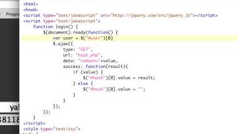 login script with jquery and php