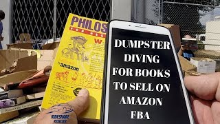 Dumpster Diving For Books to sell on Amazon FBA.  Selling Books On Amazon FBA