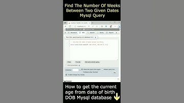 MySQL Find Number of weeks between two dates
