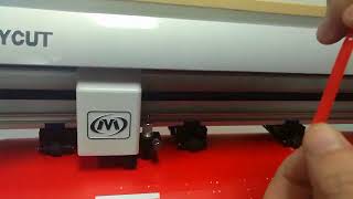 MYCUT vinyl cutter  to cut 2mm small letters