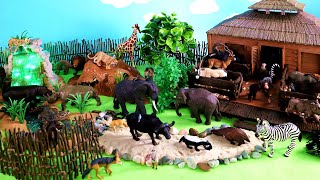 Animal Rescue Center - Safari Animal Figurines