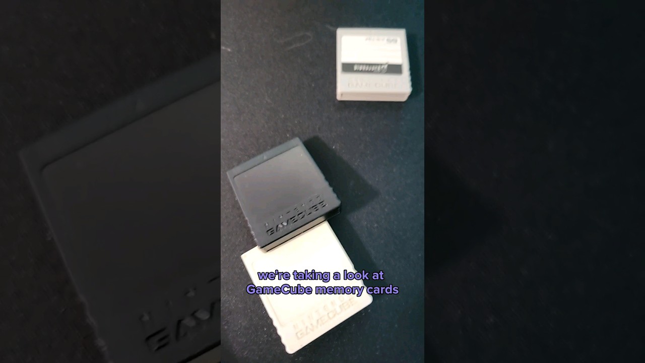 The three types of mem cards for the gamecube! 