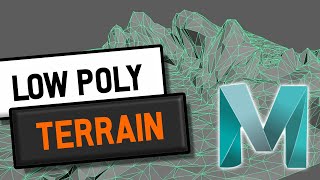 Low Poly Ice Terrain Timalaps in MAYA