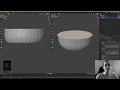 How to make the inside of a bowl. Blender Mini Tutorial (#6)(S4) #cgi #3dart #blender3d