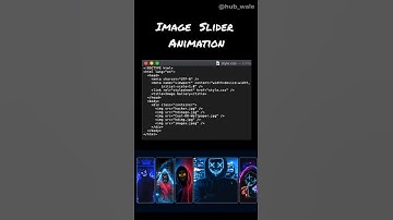 image slider animation using only html and css #coding#css #html #webdesign #programming @Hubwale