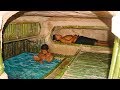 Dig Cliff to build Mini Swimming Pool in Underground Secret House